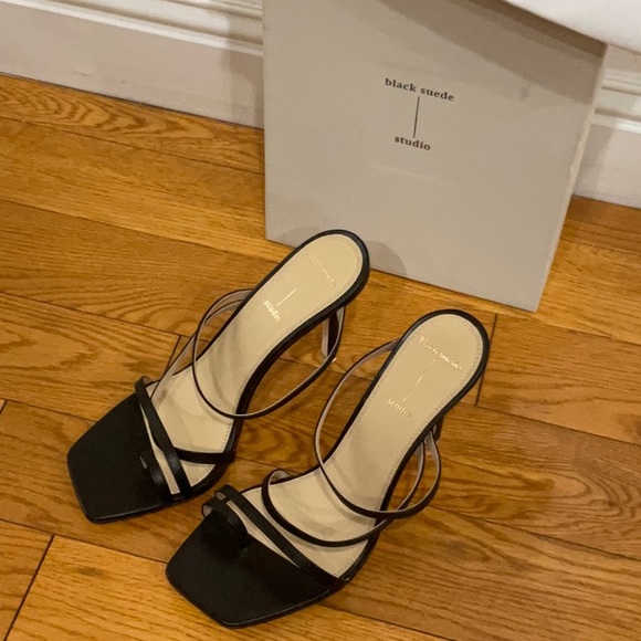 Black Suede Studio Cindy Sandal, EU Size: 39 - Picture 8 of 13